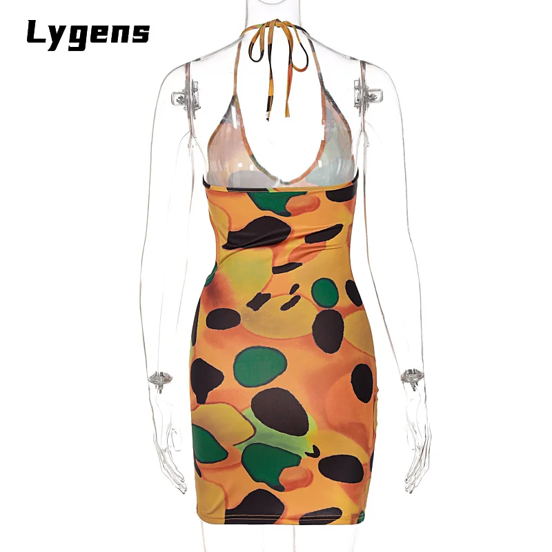 Lygens 2021 Summer Women Halter Sleeveless Hollow Out Multi Print Bodycon Sexy Mini Dress Streetwear Party Club Clotheing
Lygens 2021 Summer Women Halter Sleeveless Hollow Out Multi Print Bodycon Sexy Mini Dress Streetwear Party Club Clotheing