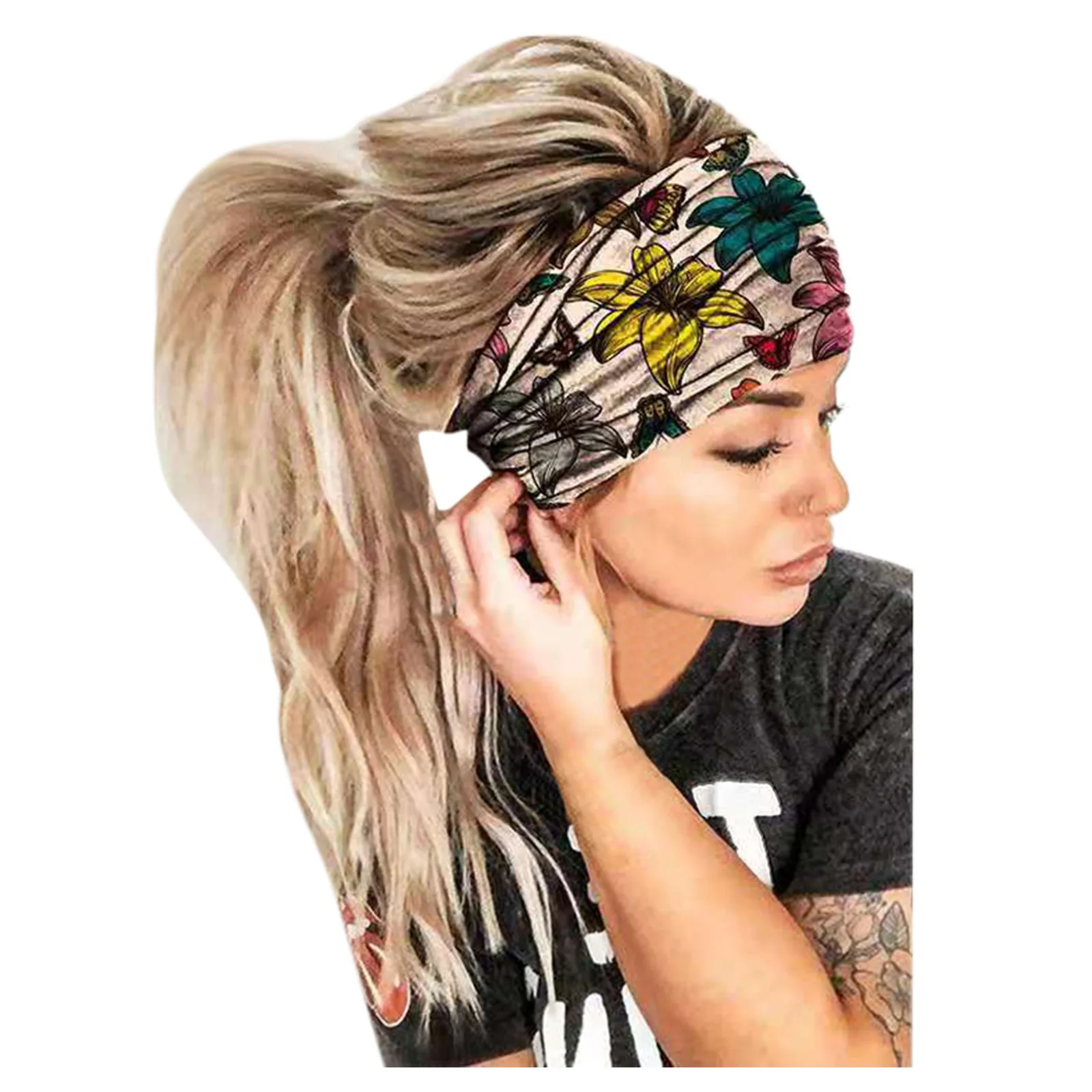 5PC Women Gradient Print Headband Sport Elastic Print Headband Elastic Head Wrap Hair Band Bandana Headband #Q
5PC Women Gradient Print Headband Sport Elastic Print Headband Elastic Head Wrap Hair Band Bandana Headband #Q
