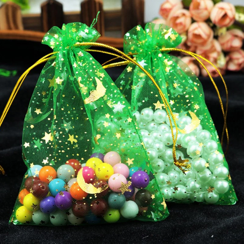 100pcs/lots Organza Bags Christmas Drawstring Gift Bag Charm Jewelry Packaging 
100pcs/lots Organza Bags Christmas Drawstring Gift Bag Charm Jewelry Packaging