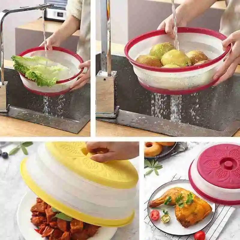 Foldable Plastic Splash-proof Food Microwave Cover Breathable Cover For Microwave Oven Kitchen Accesories
Foldable Plastic Splash-proof Food Microwave Cover Breathable Cover For Microwave Oven Kitchen Accesories