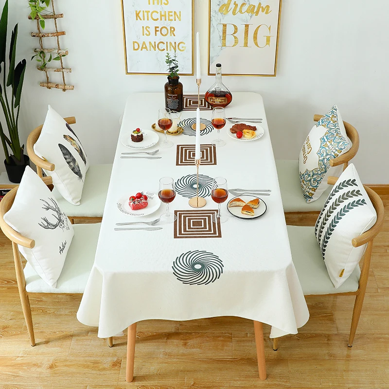 Nordic Thick Cotton Linen Tablecloth Waterproof Oil-proof Coffee Table Tablecloths Table Cover Mat Home Decoration
Nordic Thick Cotton Linen Tablecloth Waterproof Oil-proof Coffee Table Tablecloths Table Cover Mat Home Decoration