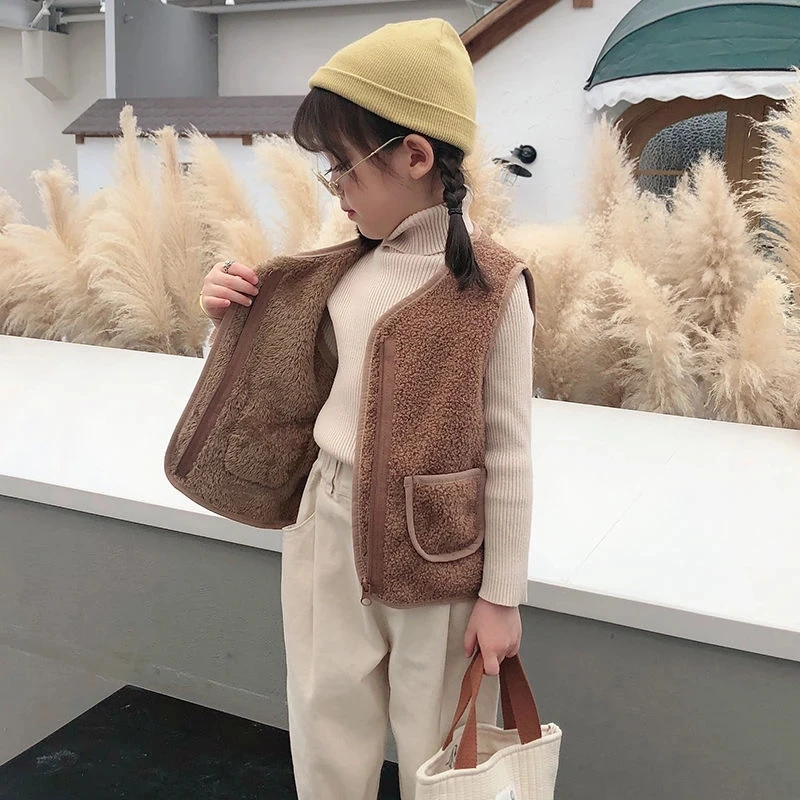 Kid Vest Girl And Boy Vest For Kids Children's Sleeveless Jacket Plush Vest In Autumn Toddler Girl Vest Baby Girl Winter Clothes
Kid Vest Girl And Boy Vest For Kids Children's Sleeveless Jacket Plush Vest In Autumn Toddler Girl Vest Baby Girl Winter Clothes