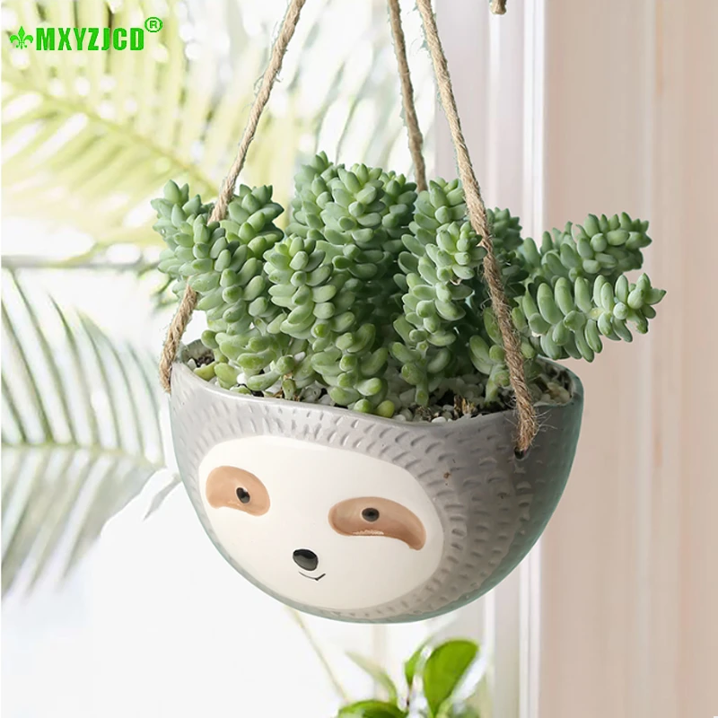 Cute Cartoon Ceramic Succulent Plant Pot Animal Sculpture Living Room Hanging Home Decoration Ornaments
Cute Cartoon Ceramic Succulent Plant Pot Animal Sculpture Living Room Hanging Home Decoration Ornaments