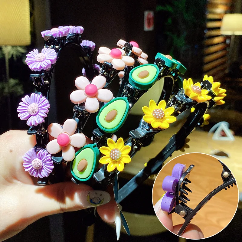 New Cartoon Flower Hair Bands for Girls Kids Braided Smile Fruit Headband Hair Hoop Cute Hairpin Fashion Hair Accessories 2021
New Cartoon Flower Hair Bands for Girls Kids Braided Smile Fruit Headband Hair Hoop Cute Hairpin Fashion Hair Accessories 2021