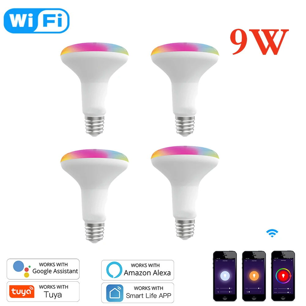 4PCS 9W WiFi Smart LED Light Bulb Dimmable Lamp,E27 RGB C+W ,Smart Life Tuya App Remote Control Work with Alexa Echo Google Home
4PCS 9W WiFi Smart LED Light Bulb Dimmable Lamp,E27 RGB C+W ,Smart Life Tuya App Remote Control Work with Alexa Echo Google Home