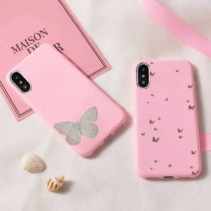 Cute Butterfly Blue Phone Case For IPhone 6 6s 7 8 Plus X Xs Xr Xsmax 11 12 Pro Promax 12mini Candy Pink Silicone Cover
Cute Butterfly Blue Phone Case For IPhone 6 6s 7 8 Plus X Xs Xr Xsmax 11 12 Pro Promax 12mini Candy Pink Silicone Cover
