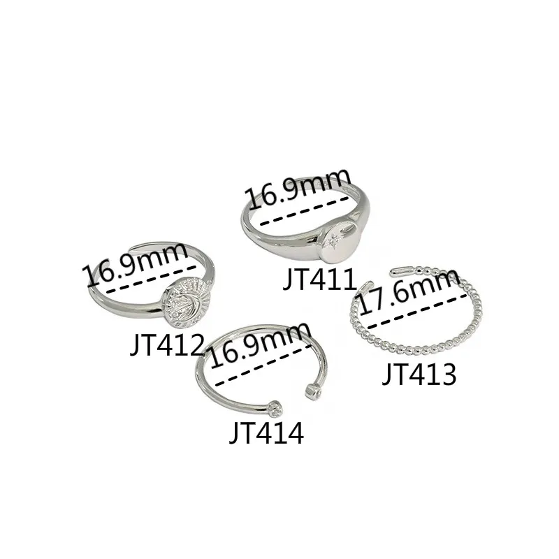 925 Sterling Silver Jewelry 4azircon Gold Open Rings For Women Korean Pop Student Party Ring Flyleaf
925 Sterling Silver Jewelry 4azircon Gold Open Rings For Women Korean Pop Student Party Ring Flyleaf
