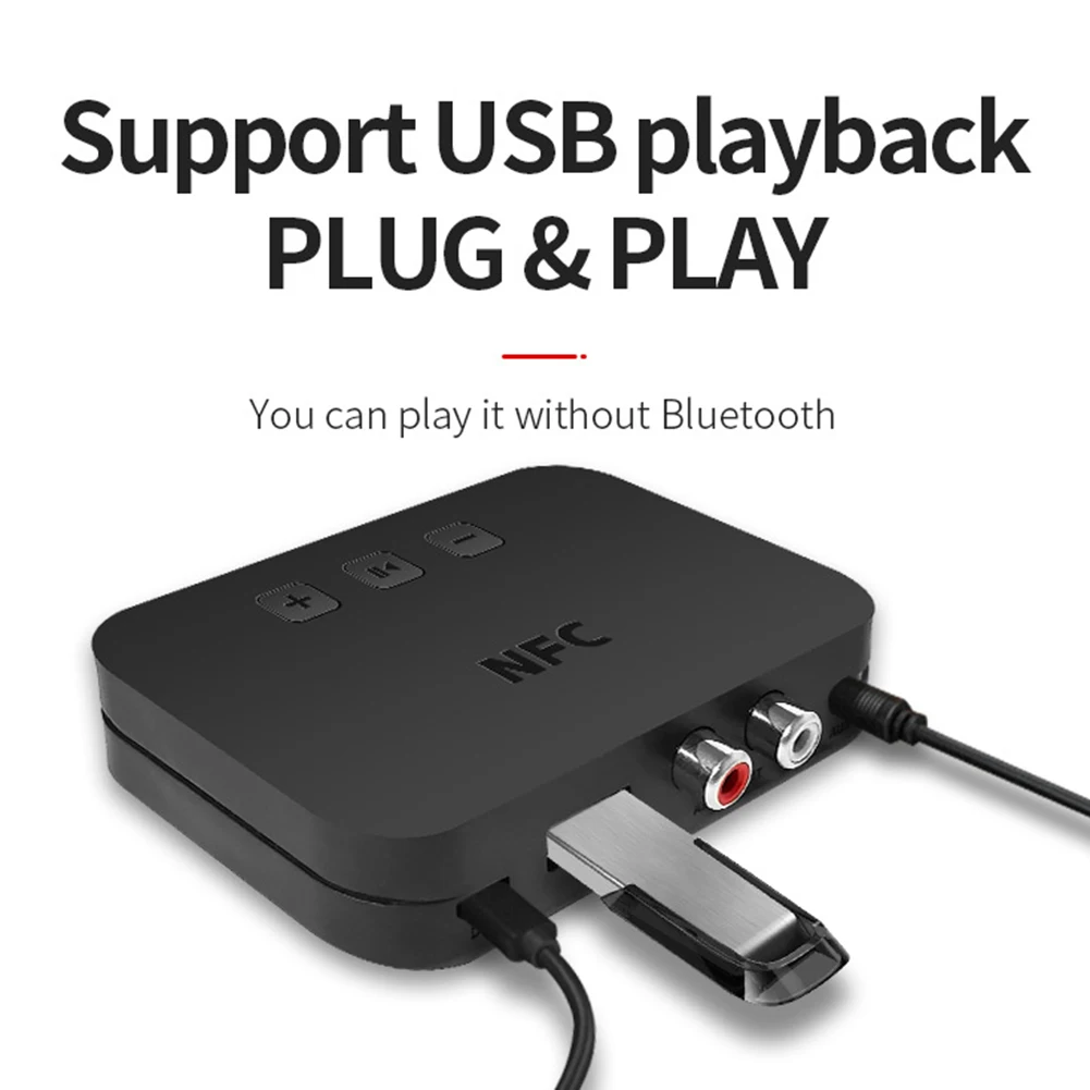 3.5mm AUX RCA Support U Disk for Speaker Car Music Receiver HiFi Audio Adapter Ti-800 NFC Bluetooth Audio Receiver
3.5mm AUX RCA Support U Disk for Speaker Car Music Receiver HiFi Audio Adapter Ti-800 NFC Bluetooth Audio Receiver
