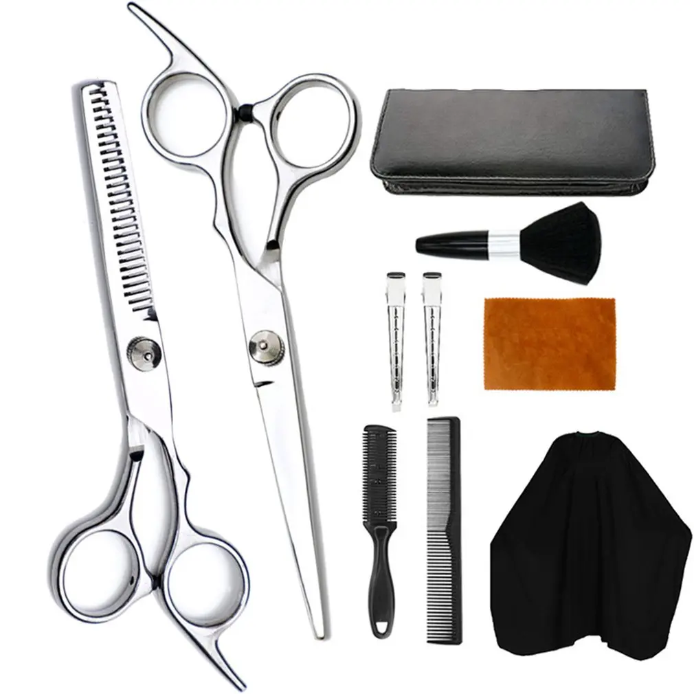 9-piece Set of Household Hair Clipper Professional Haircut Hairdressing Scissors Flat Shears Family Haircut Tool Set
9-piece Set of Household Hair Clipper Professional Haircut Hairdressing Scissors Flat Shears Family Haircut Tool Set