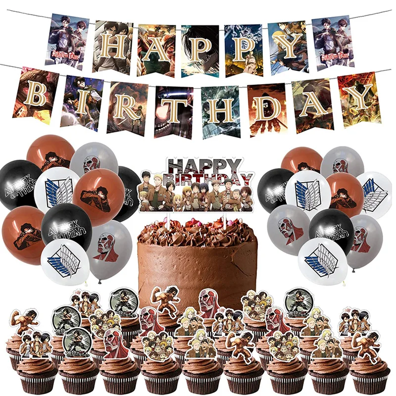 Attack On Titan Theme Birthday Party Decoration Latex Balloon Set Anime Theme Party Supplies for Kids and Adults Birthday Party
Attack On Titan Theme Birthday Party Decoration Latex Balloon Set Anime Theme Party Supplies for Kids and Adults Birthday Party