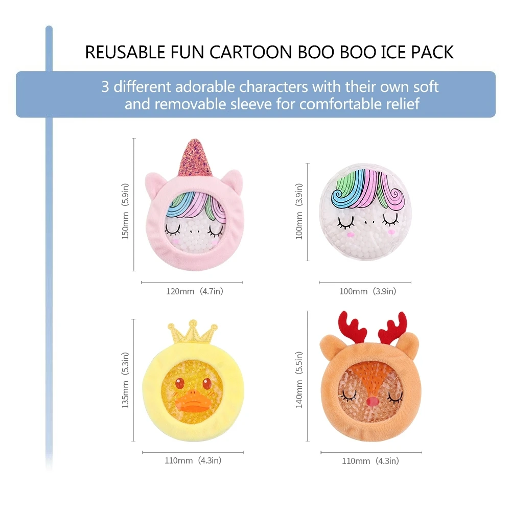 Children Ice Pack cartoon Gel Cold pack Cold ice therapy wrap Relief pain Elbow Knee Toothaches fever hot ice bag for Head Wist
Children Ice Pack cartoon Gel Cold pack Cold ice therapy wrap Relief pain Elbow Knee Toothaches fever hot ice bag for Head Wist