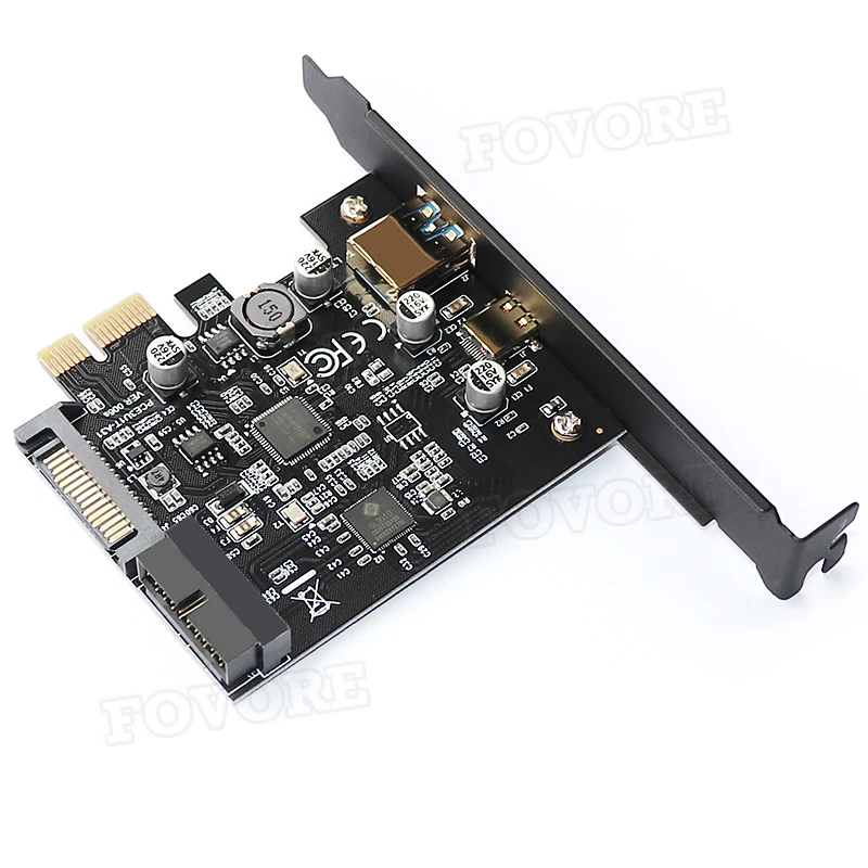 USB 3.1 PCI express card adapter USB3.1 Type C 19pin 19 pin Front USB 3.0 PCI-e controller USB3 pcie x1 converter Expansion Card
USB 3.1 PCI express card adapter USB3.1 Type C 19pin 19 pin Front USB 3.0 PCI-e controller USB3 pcie x1 converter Expansion Card