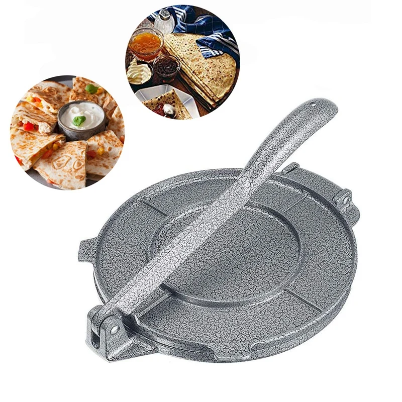 8 Inch Tortilla Press Maker Aluminum Alloy DIY Foldable Tortilla Press Tool Non-Stick Tortilla Pie Maker for Kitchen
8 Inch Tortilla Press Maker Aluminum Alloy DIY Foldable Tortilla Press Tool Non-Stick Tortilla Pie Maker for Kitchen