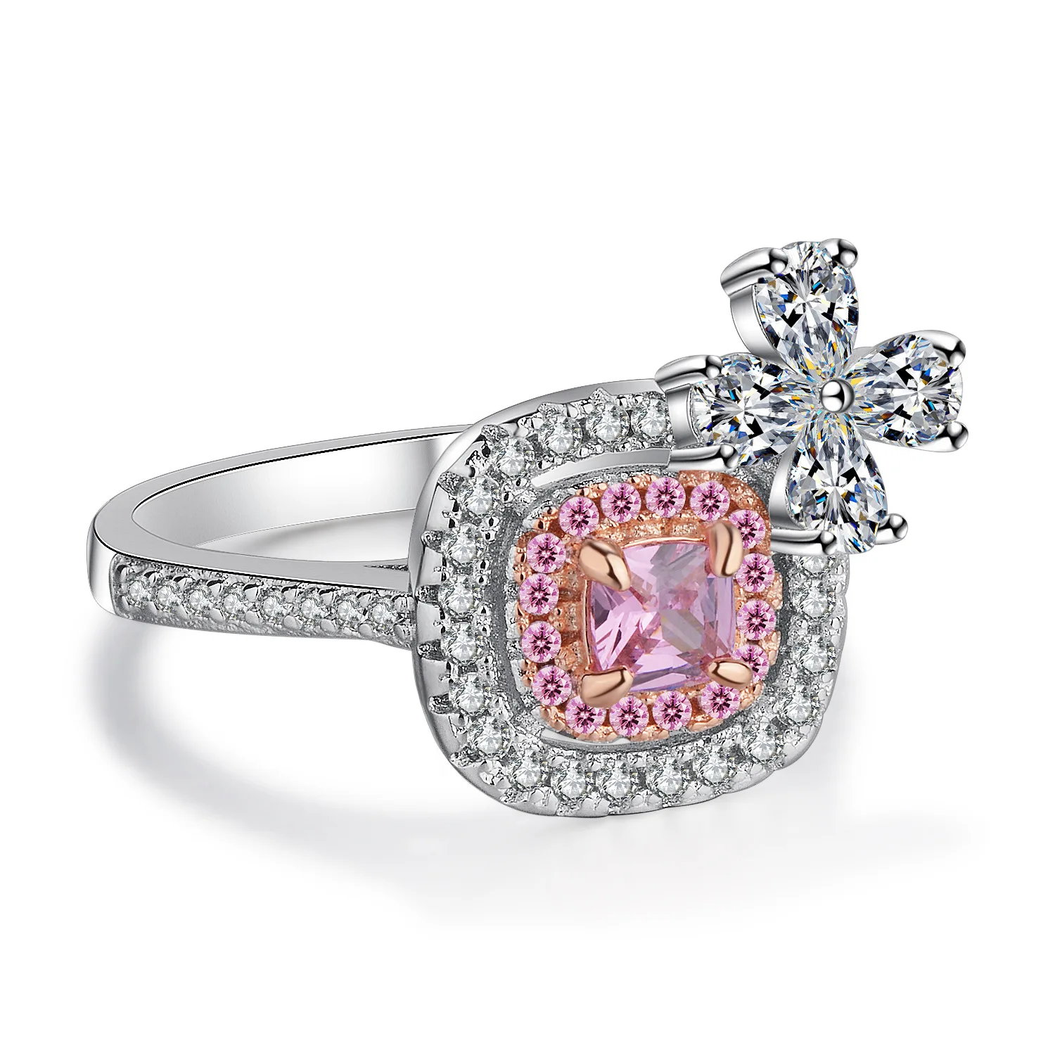 HOYON 14k White Gold Color Bowtie Micro-set Diamond Ring For Women Rose Gold Pink Topaz Gemstone Wedding Rings Fine Jewelry Gift
HOYON 14k White Gold Color Bowtie Micro-set Diamond Ring For Women Rose Gold Pink Topaz Gemstone Wedding Rings Fine Jewelry Gift
