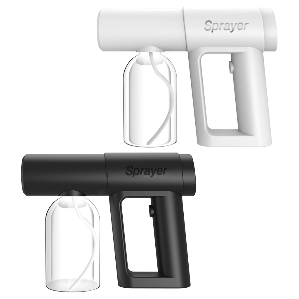 Wireless Blue Light Nano Sprayer Fogger Handheld USB Charging Sterilization Spray Gun for Home Office School Hotel Car 280ml
Wireless Blue Light Nano Sprayer Fogger Handheld USB Charging Sterilization Spray Gun for Home Office School Hotel Car 280ml