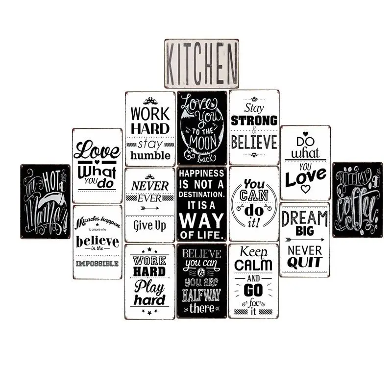 Vintage Love Letters Metal Tin Signs Work Hard Motivational Sentence Retro Tin Plate White Wall Poster for Pub Bar Art Decoratio
Vintage Love Letters Metal Tin Signs Work Hard Motivational Sentence Retro Tin Plate White Wall Poster for Pub Bar Art Decoratio