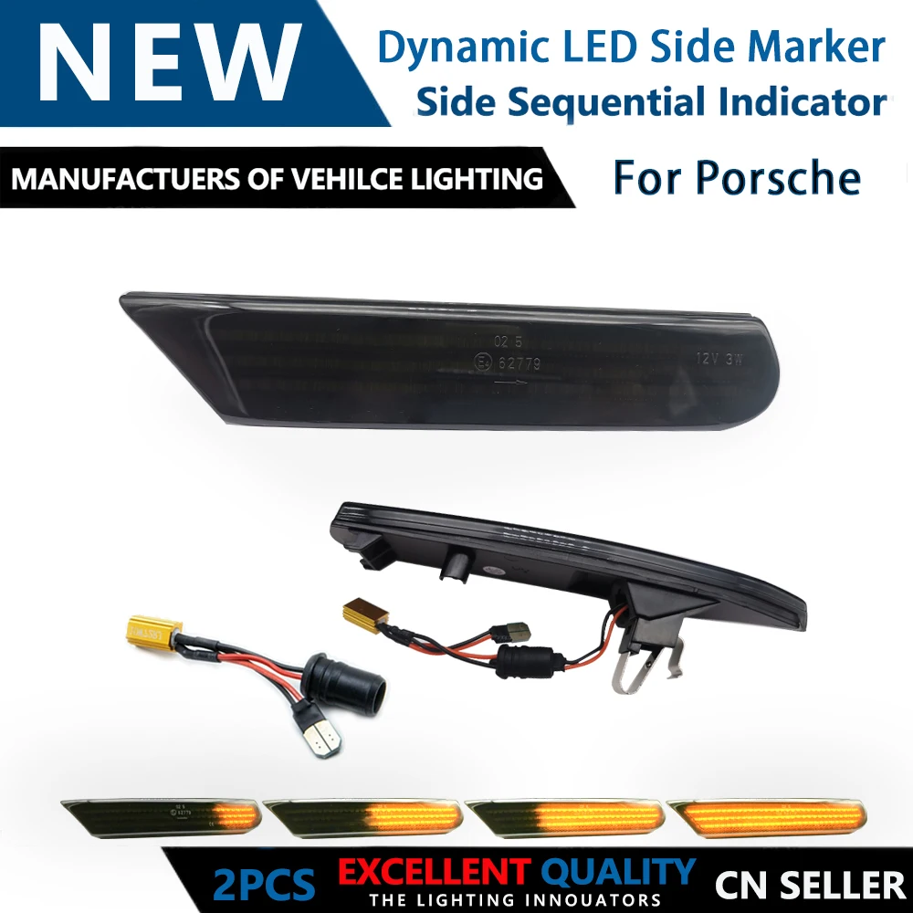 2Pcs Dynamic Side Marker Light Sequential Flashing LED Lamp For Porsche Carrera 4S 911 Boxster 996 986 (/GT2/GT3/Turbo S)
2Pcs Dynamic Side Marker Light Sequential Flashing LED Lamp For Porsche Carrera 4S 911 Boxster 996 986 (/GT2/GT3/Turbo S)