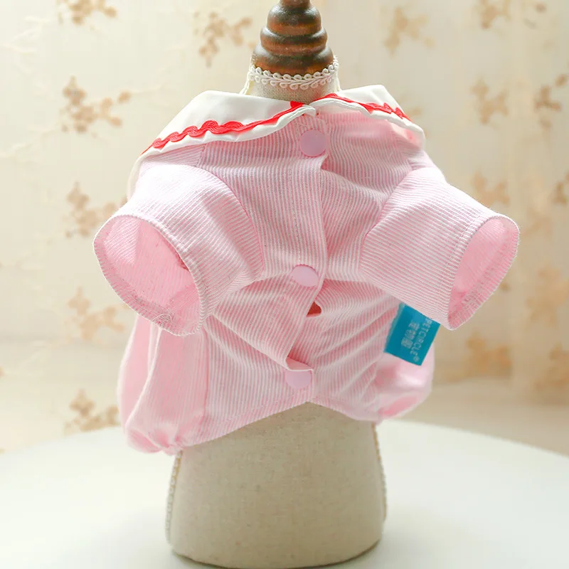Pet dog cat dogs puppy lovely cute pink blue clothes Teddy Bichon cats costume student striped casual style lapel navy shirt
Pet dog cat dogs puppy lovely cute pink blue clothes Teddy Bichon cats costume student striped casual style lapel navy shirt