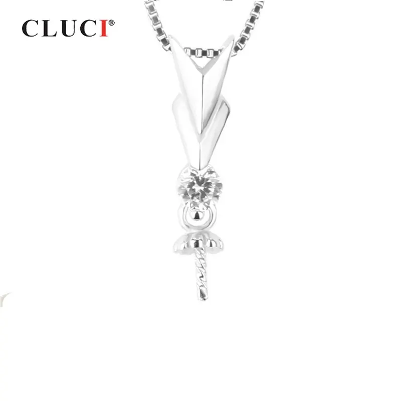 CLUCI Серебро 925 жемчужное крепление Подвески женские ювелирные изделия из