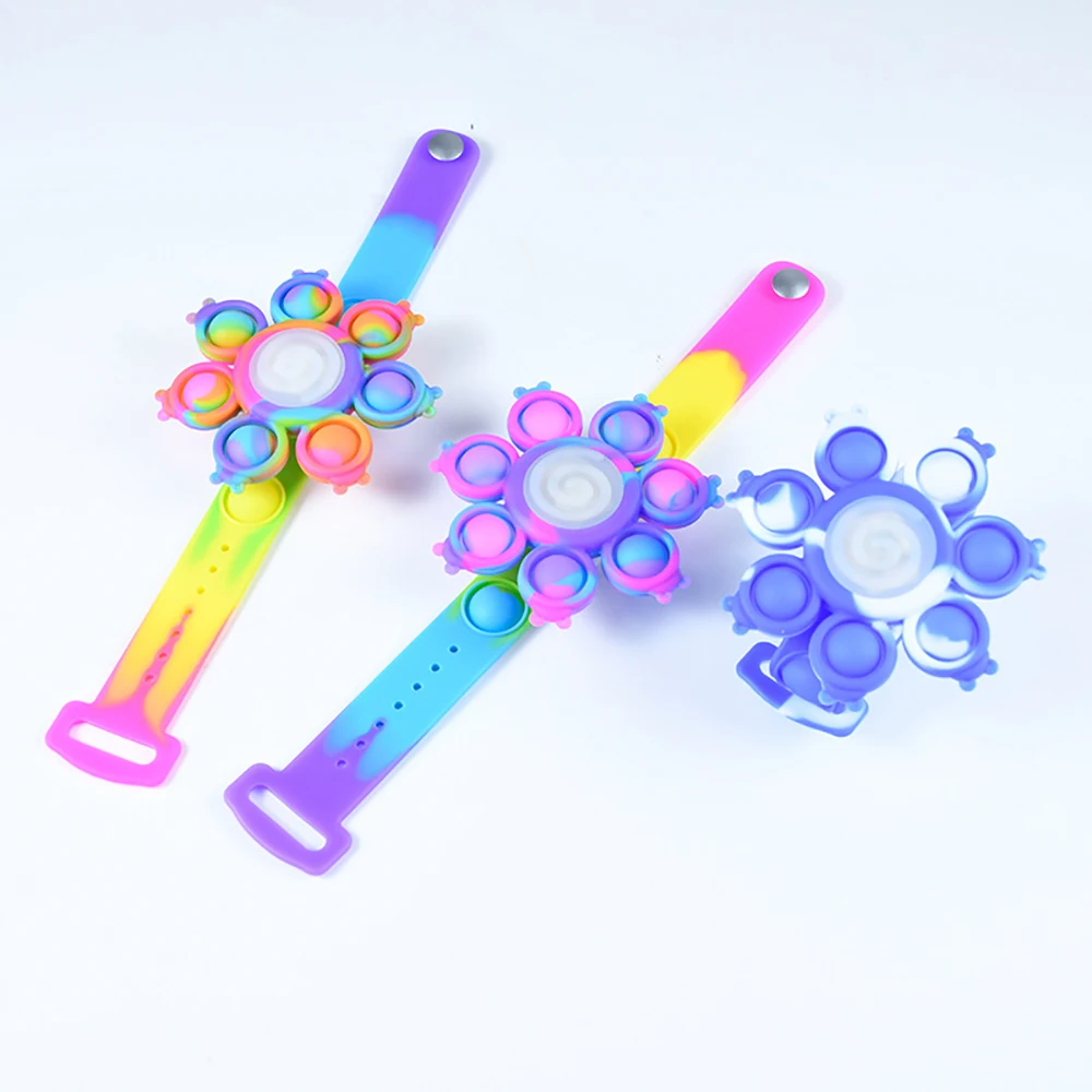 Pops Bubble Simple Dimple Bracelet Toy Spinning Top Popping Fidget Toys Its Anti Stress Wristband Whirl Light Silicagel Bracelet
Pops Bubble Simple Dimple Bracelet Toy Spinning Top Popping Fidget Toys Its Anti Stress Wristband Whirl Light Silicagel Bracelet