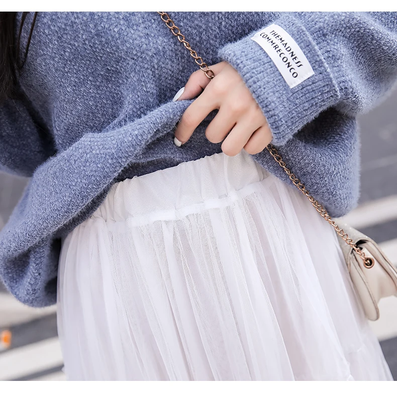 Fdfklak Spring autumn new Korean long skirt high waist mesh skirts womens super hot chic gentle fairy skirt women jupe femme
Fdfklak Spring autumn new Korean long skirt high waist mesh skirts womens super hot chic gentle fairy skirt women jupe femme