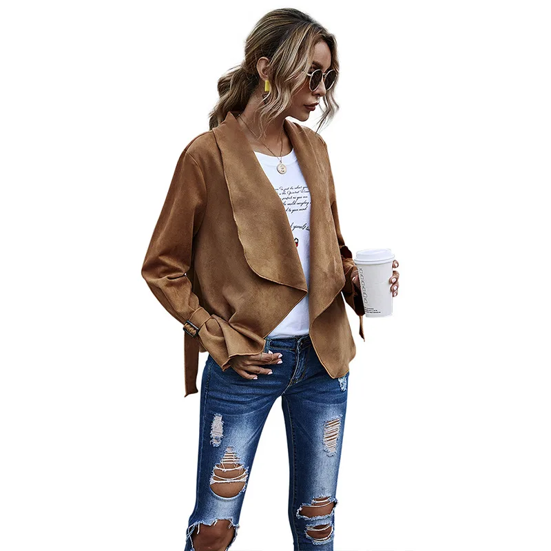Women Winter Jacket Fall 2020 Women Clothing Solid Suede Cardigan Big Lapel Jacket Coat Women Long Sleeve Coat Women
Women Winter Jacket Fall 2020 Women Clothing Solid Suede Cardigan Big Lapel Jacket Coat Women Long Sleeve Coat Women
