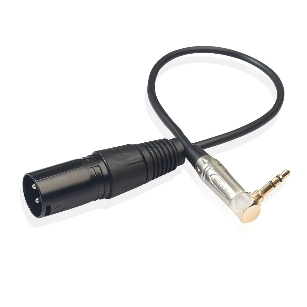 Stereo 3.5mm Revolving 3pin Canon Public Audio Cable Adapter Cable 0.3M 90 Degree Elbow Mixer Cable Audio Cable XLR Cable
Stereo 3.5mm Revolving 3pin Canon Public Audio Cable Adapter Cable 0.3M 90 Degree Elbow Mixer Cable Audio Cable XLR Cable