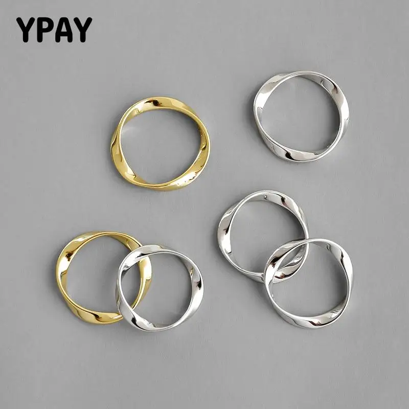 YPAY 100% Genuine 925 Sterling Silver Rings for Women Girls Korean INS Minimalist Mobius Twist Adjustable Ring Jewelry YMR1036
YPAY 100% Genuine 925 Sterling Silver Rings for Women Girls Korean INS Minimalist Mobius Twist Adjustable Ring Jewelry YMR1036