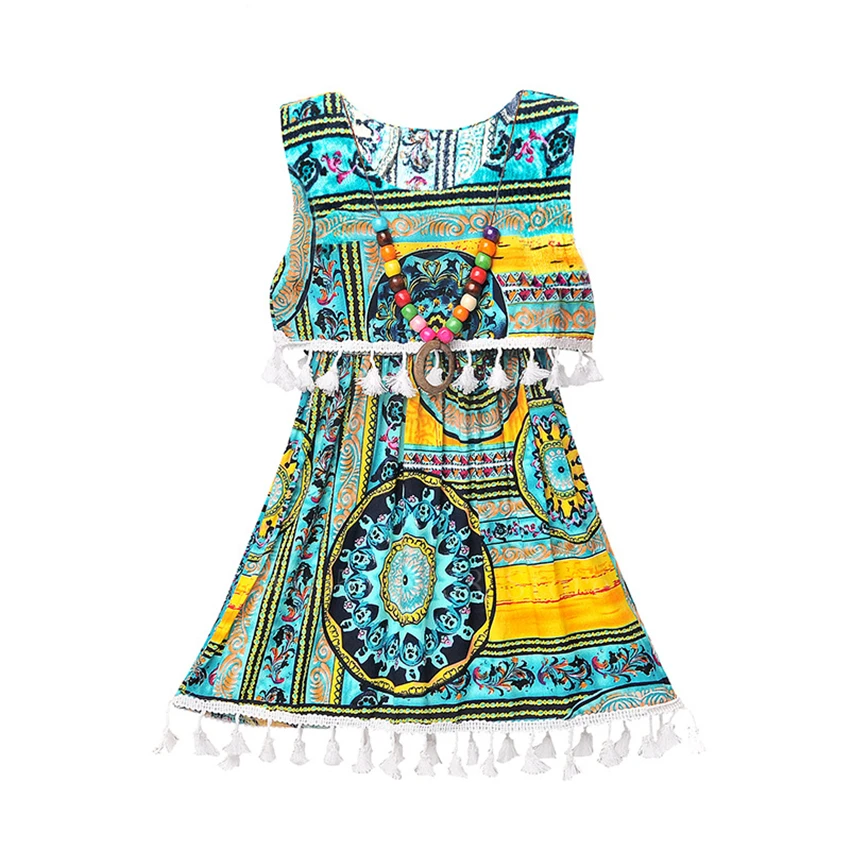 African Child Summer Fake 2Pcs Dashiki Dress Ethnic Printed Tassel Baby Girls Kids Summer Beach Streetwear Tank Top Cotton Set
African Child Summer Fake 2Pcs Dashiki Dress Ethnic Printed Tassel Baby Girls Kids Summer Beach Streetwear Tank Top Cotton Set