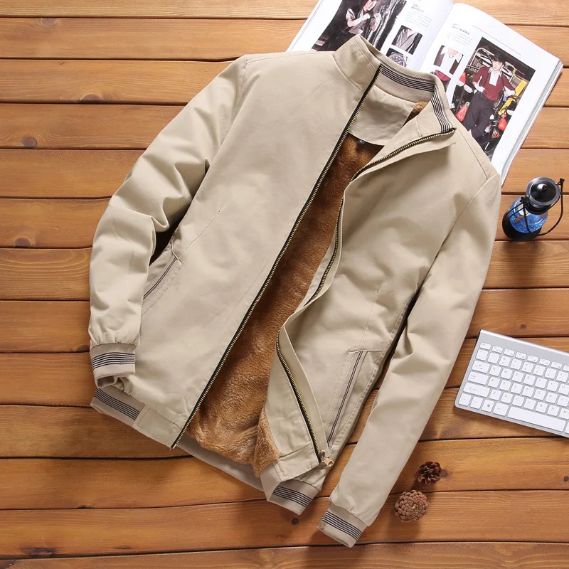 Mens Bomber Jackets Casual Male Autumn Outwear Fleece Thick Warm Windbreaker Jacket Mens Military Baseball Coats Clothing New
Mens Bomber Jackets Casual Male Autumn Outwear Fleece Thick Warm Windbreaker Jacket Mens Military Baseball Coats Clothing New