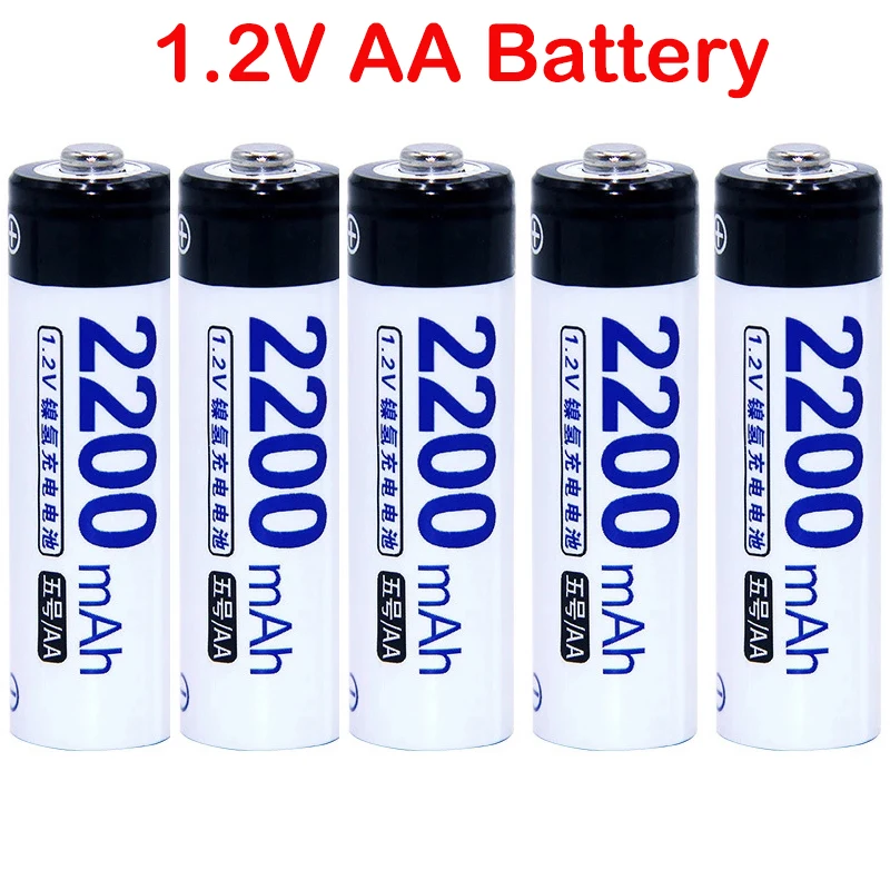 1.2V 2200mAh AA Ni-MH Rechargeable Battery For Camera Flashlight Toy Remote Control Mouse Microphone AA Rechargeable Batteries
1.2V 2200mAh AA Ni-MH Rechargeable Battery For Camera Flashlight Toy Remote Control Mouse Microphone AA Rechargeable Batteries