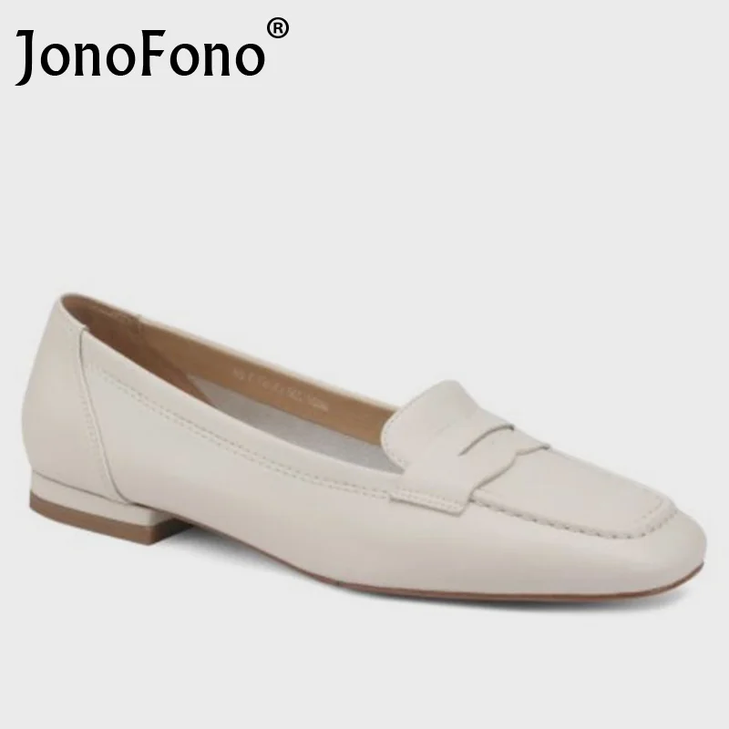 JonoFono Real Leather Flats Shoes For Women Slip On Shallow Single Shoes Fashion Spring Outdoor Female Footwear Size 34-39
JonoFono Real Leather Flats Shoes For Women Slip On Shallow Single Shoes Fashion Spring Outdoor Female Footwear Size 34-39