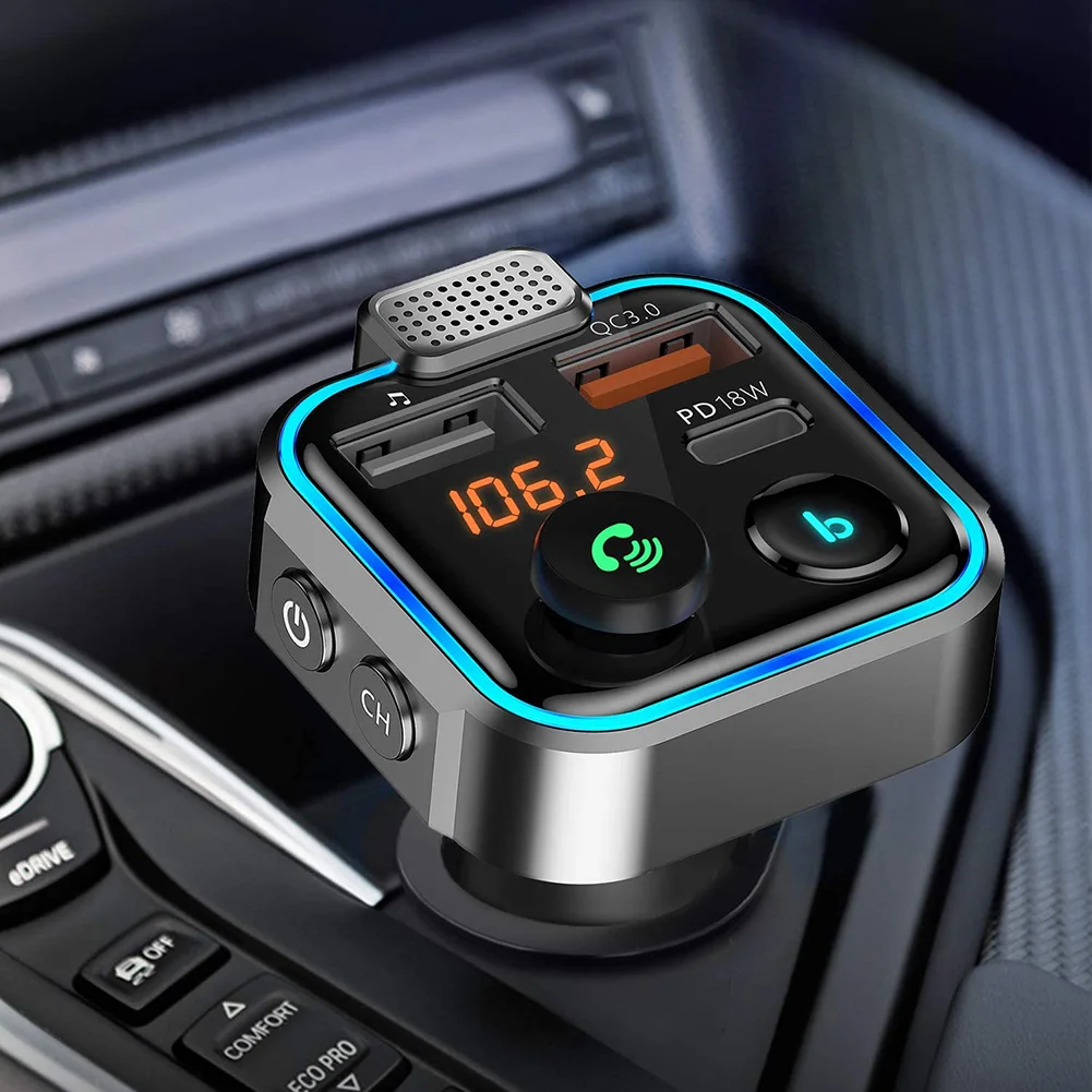 BT23L Многофункциональный Bluetooth-совместимый 5,0 FM-передатчик Handsfree автомобильный mp3-плеер PD QC3.0 USB быстрое зарядное устройство автомобильные акс...
BT23L Многофункциональный Bluetooth-совместимый 5,0 FM-передатчик Handsfree автомобильный mp3-плеер PD QC3.0 USB быстрое зарядное устройство автомобильные акс...
