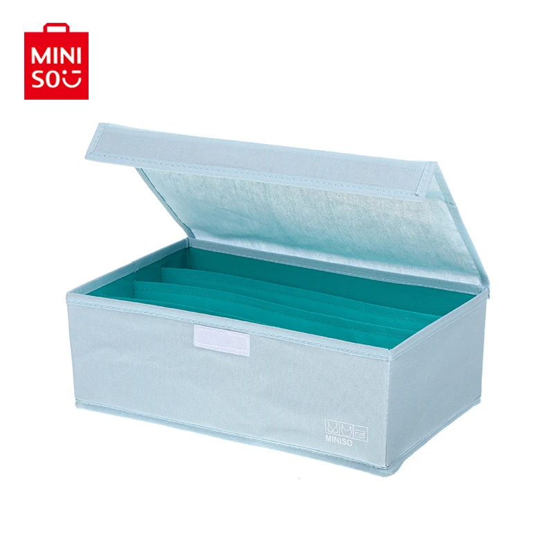 MINISO 4-Lattice Underwear Storage Box Storage Basket Organizer containers drawers organizer Shelves
MINISO 4-Lattice Underwear Storage Box Storage Basket Organizer containers drawers organizer Shelves