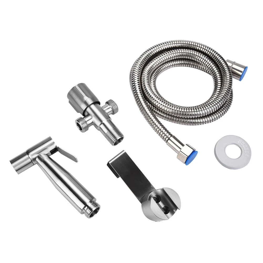 304 Stainless Steel Handheld Bidet Spray Shower Head Bathroom Toilet Adapter Hose Kit Six Big Functions Women'S Washing Function
304 Stainless Steel Handheld Bidet Spray Shower Head Bathroom Toilet Adapter Hose Kit Six Big Functions Women'S Washing Function