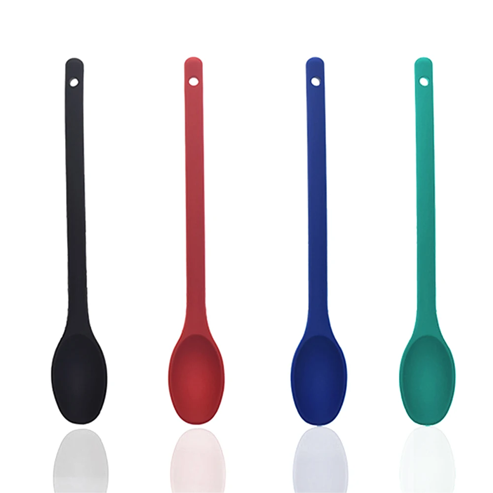 4 Colors Restaurant Cooking Tool Kitchen Portable Baking Easy Clean Long Handle Dining Room Heat Resistant Silicone Mixing Spoon
4 Colors Restaurant Cooking Tool Kitchen Portable Baking Easy Clean Long Handle Dining Room Heat Resistant Silicone Mixing Spoon