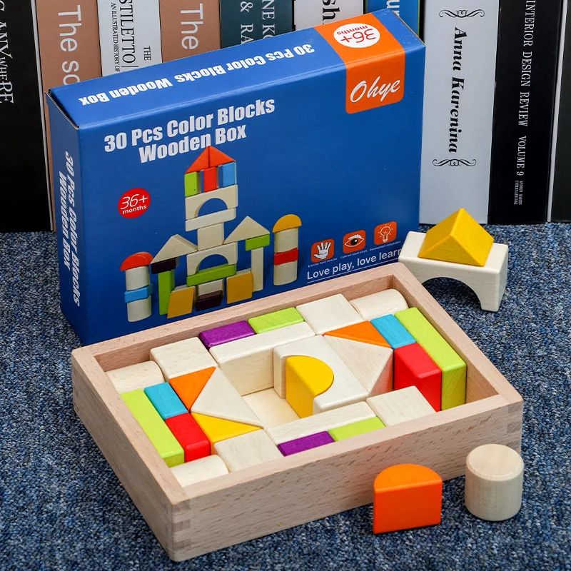 Wooden Box Building Block Shape Recognition Creative Assembly Thinking Recognition Color Early Education Interactive Toys Gift
Wooden Box Building Block Shape Recognition Creative Assembly Thinking Recognition Color Early Education Interactive Toys Gift