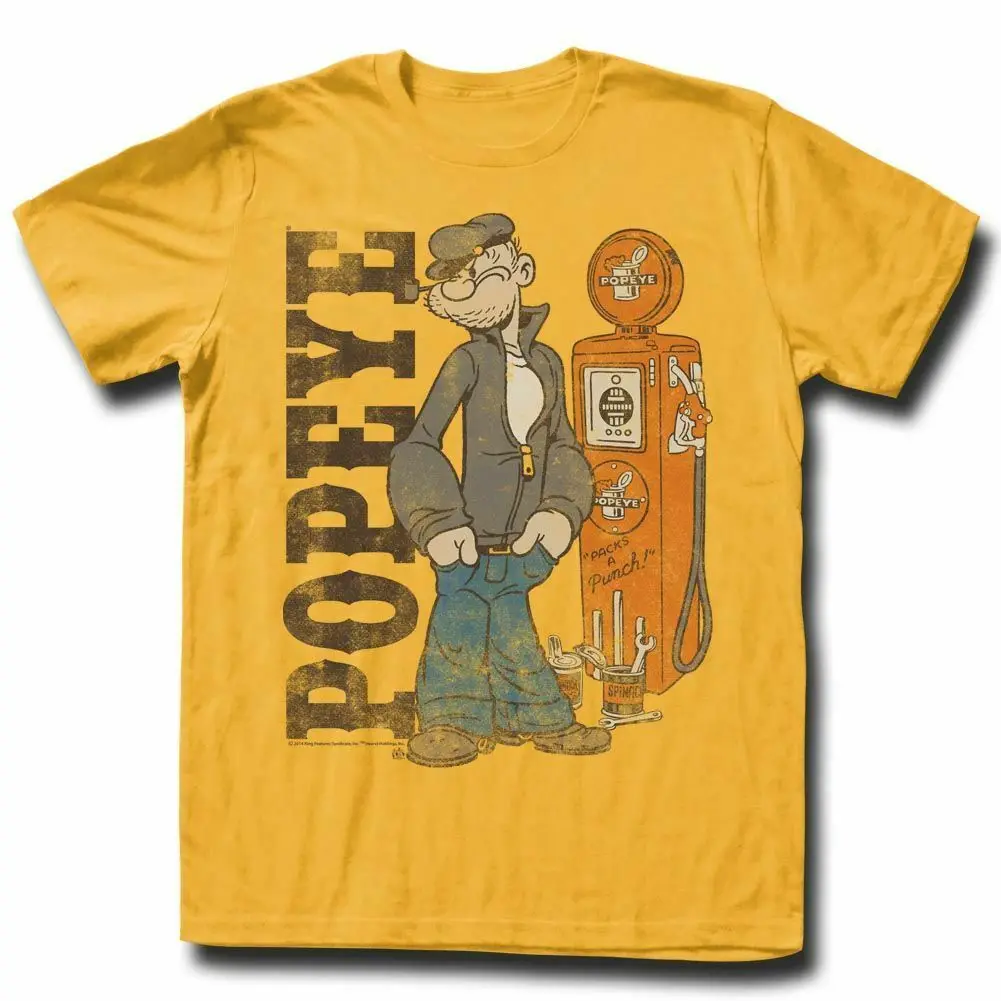 Popeye имбирь взрослая футболка| |