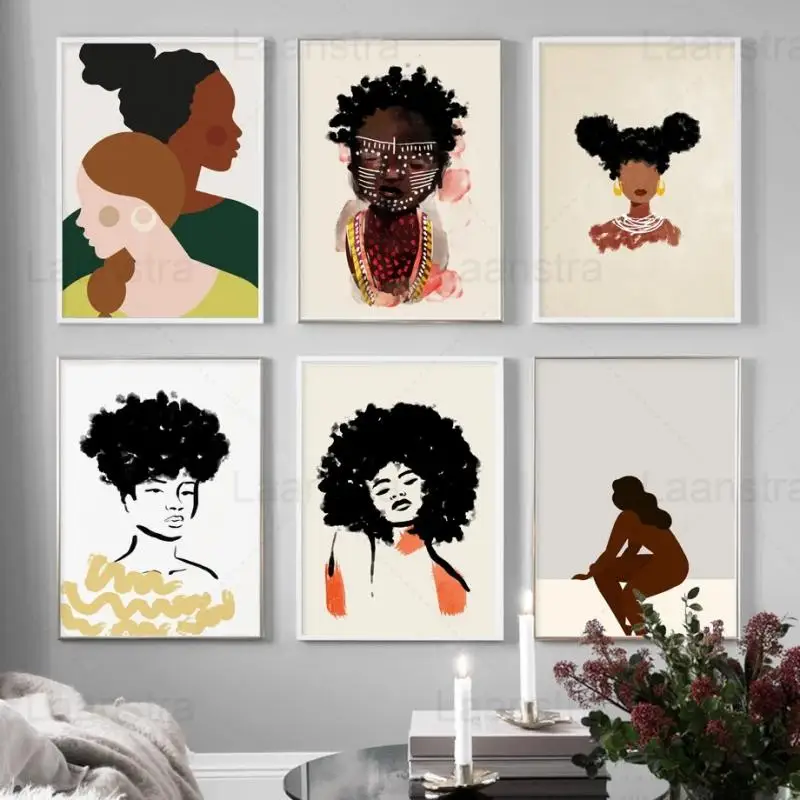 Fashion African Girl Illustration Painting Wall Art Canvas Painting Abstract Nordic Poster Print Wall Picture Modern Home Decor
Fashion African Girl Illustration Painting Wall Art Canvas Painting Abstract Nordic Poster Print Wall Picture Modern Home Decor