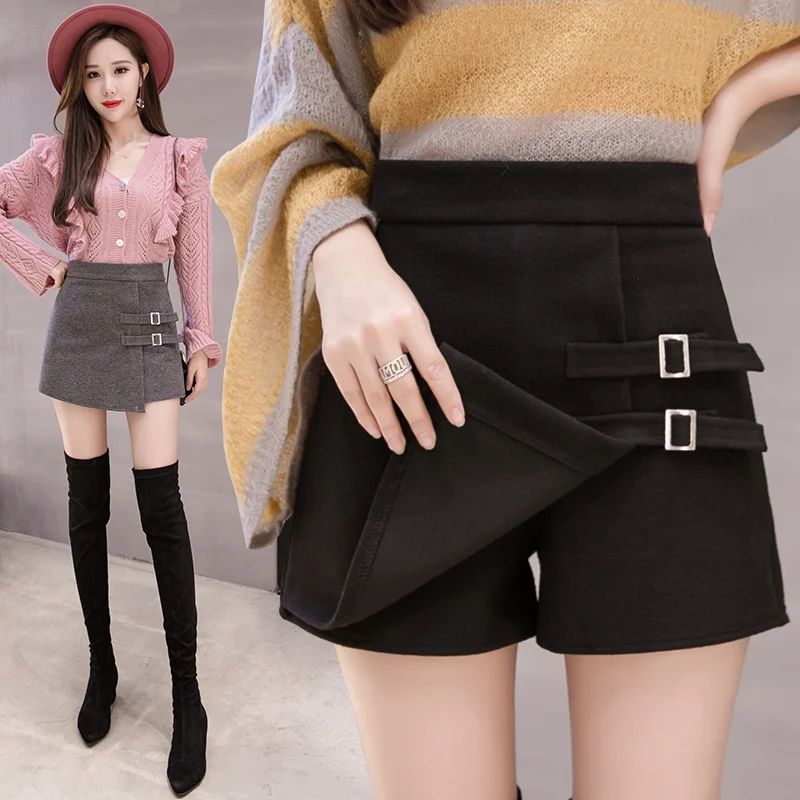 Harajuku Black High Waist Skirt Woolen Short Skirts Womens Fall Winter Korean Fashion Wool Mini Skirts Lolita Kawaii Women Skirt
Harajuku Black High Waist Skirt Woolen Short Skirts Womens Fall Winter Korean Fashion Wool Mini Skirts Lolita Kawaii Women Skirt