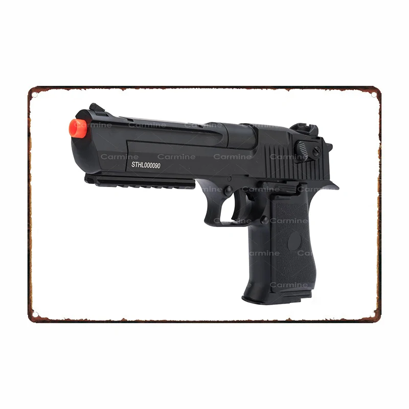 Desert Eagle Licensed Full Auto Select Fire Desert Eagle Airsoft AEP Hand Gun Package by CYMA (Color:Black) Wall Decor Tin Plate
Desert Eagle Licensed Full Auto Select Fire Desert Eagle Airsoft AEP Hand Gun Package by CYMA (Color:Black) Wall Decor Tin Plate