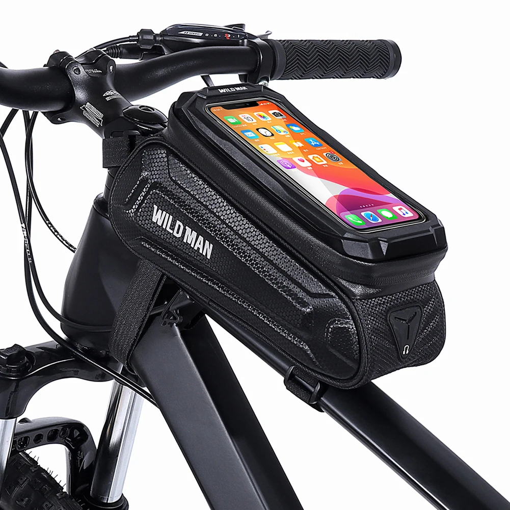 WILD MAN Bike Bag Frame Front Top Tube Cycling Bag Waterproof 6.7in Phone Case Touch Screen EVA Bag MTB Pack Bicycle Accessory
WILD MAN Bike Bag Frame Front Top Tube Cycling Bag Waterproof 6.7in Phone Case Touch Screen EVA Bag MTB Pack Bicycle Accessory