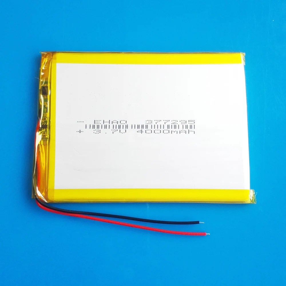 Литий-полимерный Аккумуляторный Аккумулятор 3,7 в, 4000 мАч, для GPS, DVD, PDA, Power Bank, камеры, планшета, ПК, ноутбука 377295
Литий-полимерный Аккумуляторный Аккумулятор 3,7 в, 4000 мАч, для GPS, DVD, PDA, Power Bank, камеры, планшета, ПК, ноутбука 377295