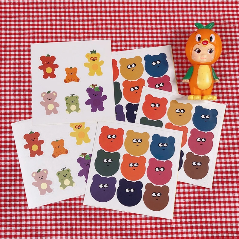 1Sheets 11*11cm Cartoon Cute Korea Style Ins Fruit Bear Sticker DIY Scrapbooking Album Diary Planner Decoration Stickers
1Sheets 11*11cm Cartoon Cute Korea Style Ins Fruit Bear Sticker DIY Scrapbooking Album Diary Planner Decoration Stickers
