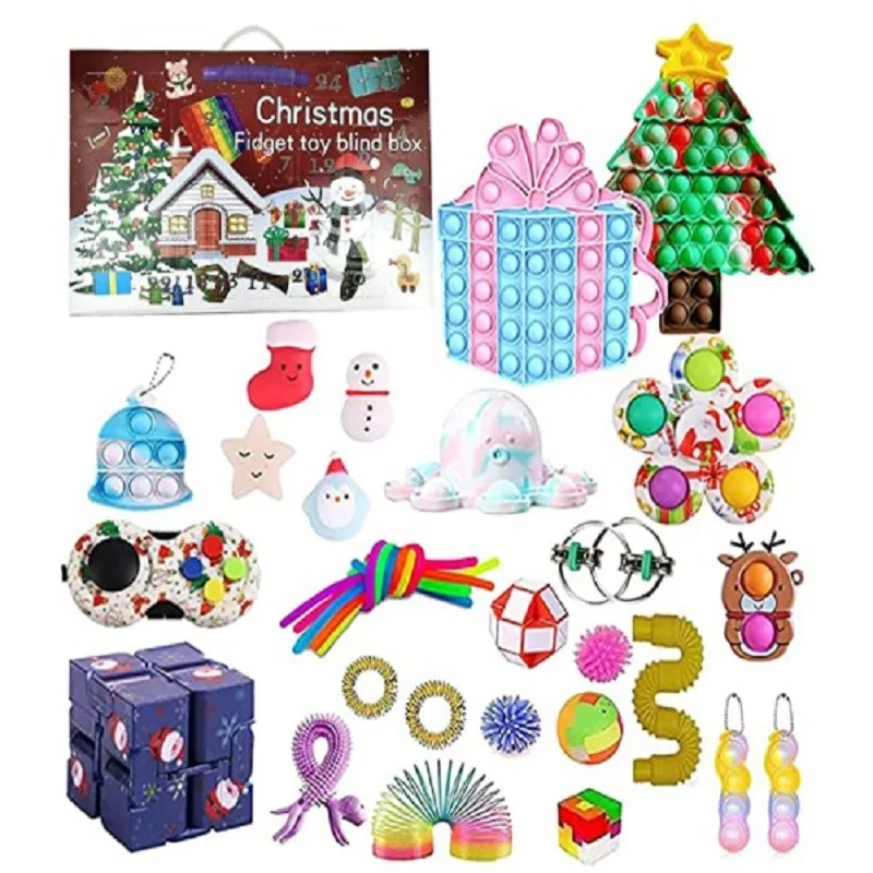 2021 Christmas Countdown Toy Set 24 Days Christmas Sensory Countdown Calendar Toy Set Surprise Gift Box Christmas Party Gift
2021 Christmas Countdown Toy Set 24 Days Christmas Sensory Countdown Calendar Toy Set Surprise Gift Box Christmas Party Gift