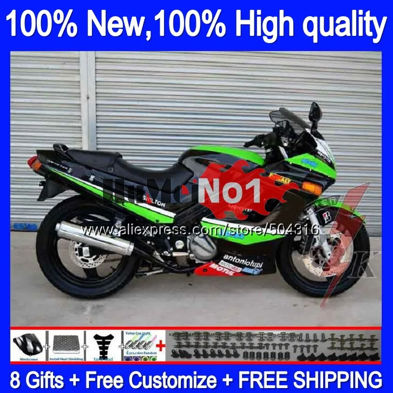 Body kit For KAWASAKI ZZR 250 90-99 ZZR250 90 95 96 97 98 99 81MC.22 ZZR-250 1990 1995 1996 1997 1998 1999 Fairing Black Green
Body kit For KAWASAKI ZZR 250 90-99 ZZR250 90 95 96 97 98 99 81MC.22 ZZR-250 1990 1995 1996 1997 1998 1999 Fairing Black Green