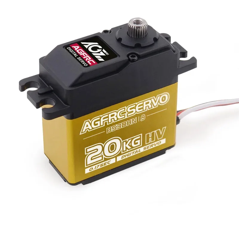 AGF B53DHN 0.17Sec 20kg Titanium Gear Aluminum Middle Case Standard Digital Servo for 1/10 RC Models Accessories Spare Parts
AGF B53DHN 0.17Sec 20kg Titanium Gear Aluminum Middle Case Standard Digital Servo for 1/10 RC Models Accessories Spare Parts