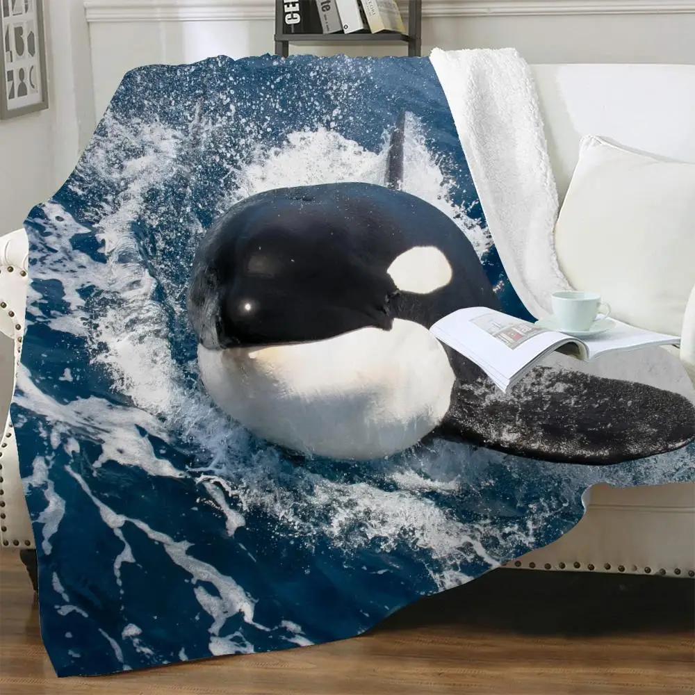 NKNK Brank Dolphin Blanket Ocean Plush Throw Blanket Waves Bedspread For Bed Harajuku Bedding Throw Sherpa Blanket Animal
NKNK Brank Dolphin Blanket Ocean Plush Throw Blanket Waves Bedspread For Bed Harajuku Bedding Throw Sherpa Blanket Animal