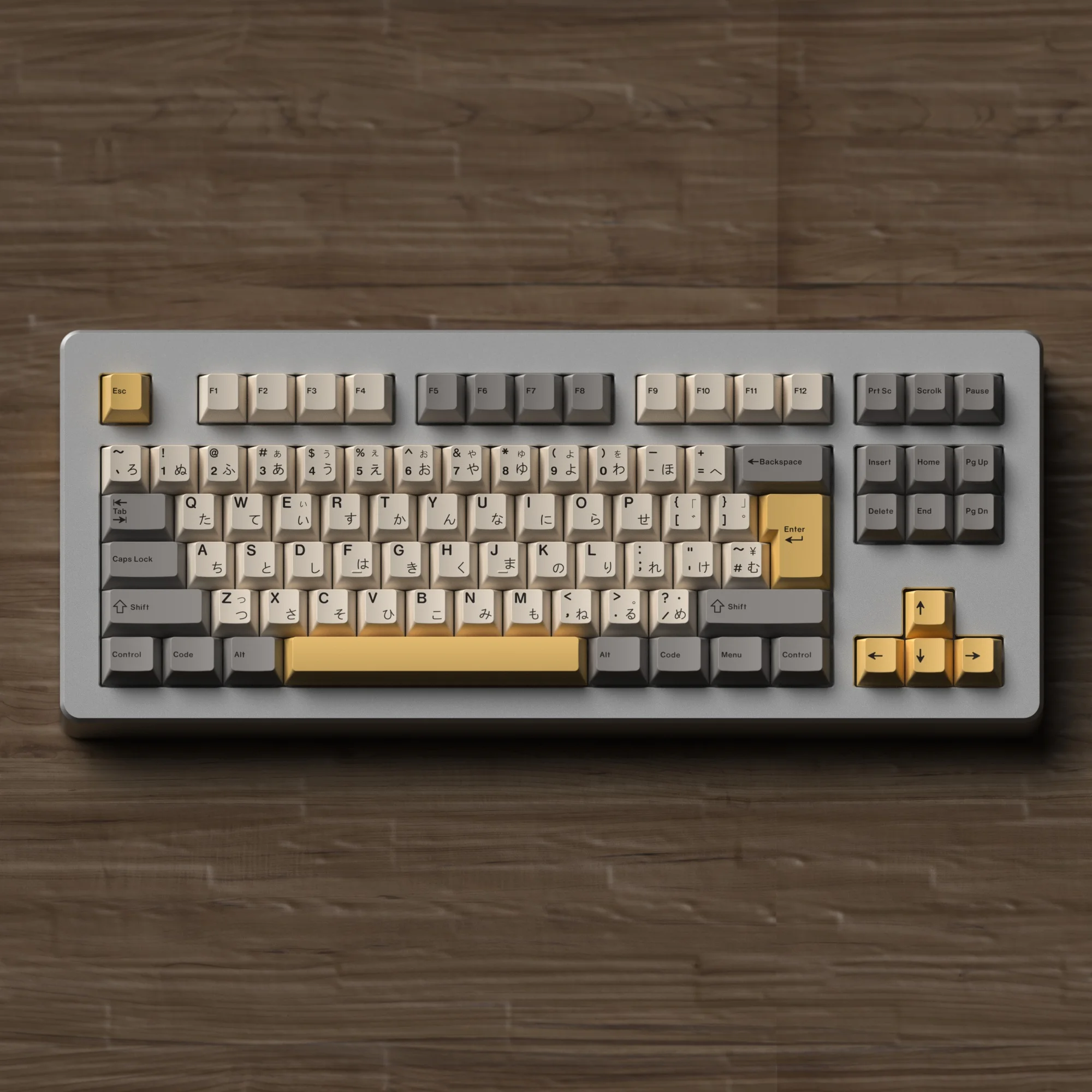 JKDK Grey And Yellow Keycap Cherry Profile PBT Dye Subbed Key Caps For Mechanical Keyboard With MX Switch
JKDK Grey And Yellow Keycap Cherry Profile PBT Dye Subbed Key Caps For Mechanical Keyboard With MX Switch
