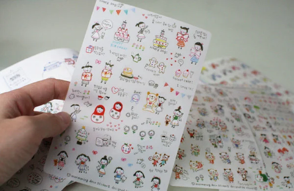 6pcs Cute drawing pvc Transparent Organizer Calendar Diary Book Planner Sticker Scrapbook Decorationr Diary Sticker papeleria
6pcs Cute drawing pvc Transparent Organizer Calendar Diary Book Planner Sticker Scrapbook Decorationr Diary Sticker papeleria